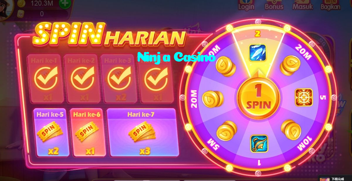 Ninja Casino casino presented on mobile device in Pakistan with slots and live games